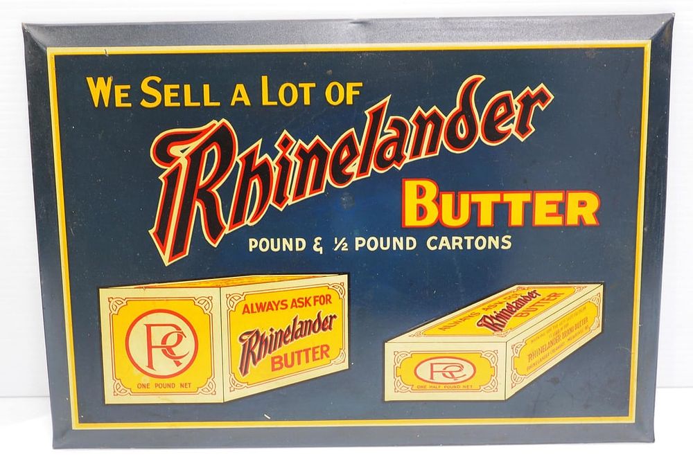 Lot 1271: Rhinelander Butter sign