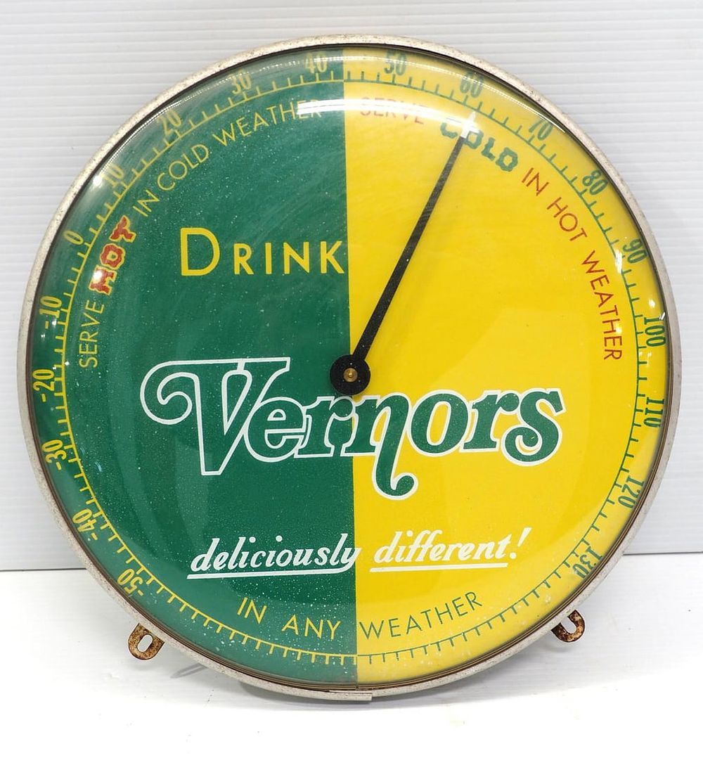 Lot 1274: Vernors thermometer