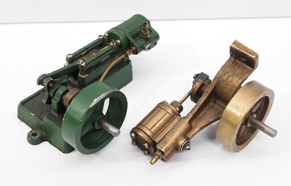 Lot 1288: (2) Brass steam engine models
