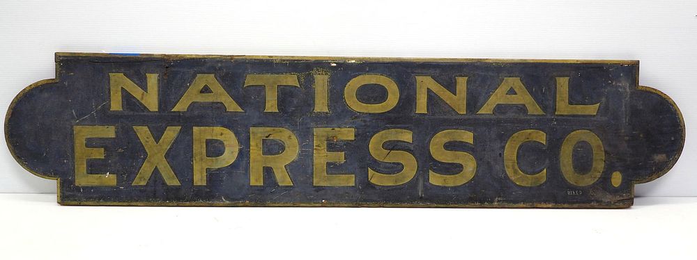 Lot 1319: National Express Co. sign