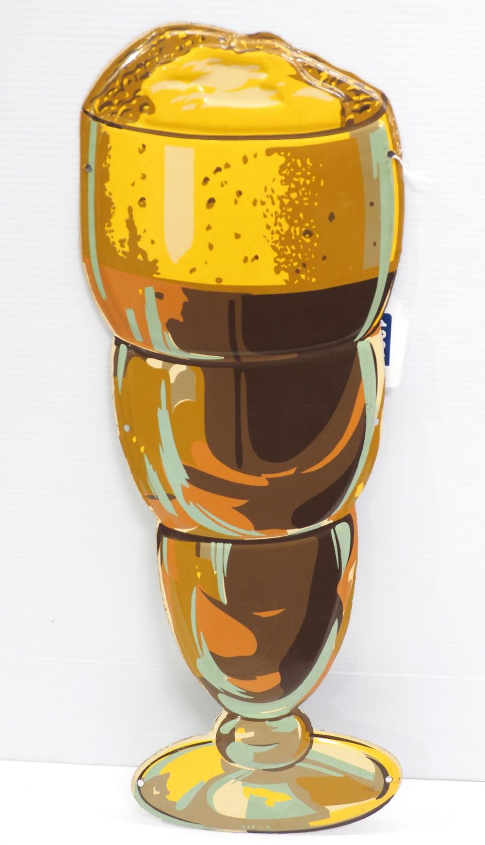 Lot 1320: Die-cut sundae-shaped sign