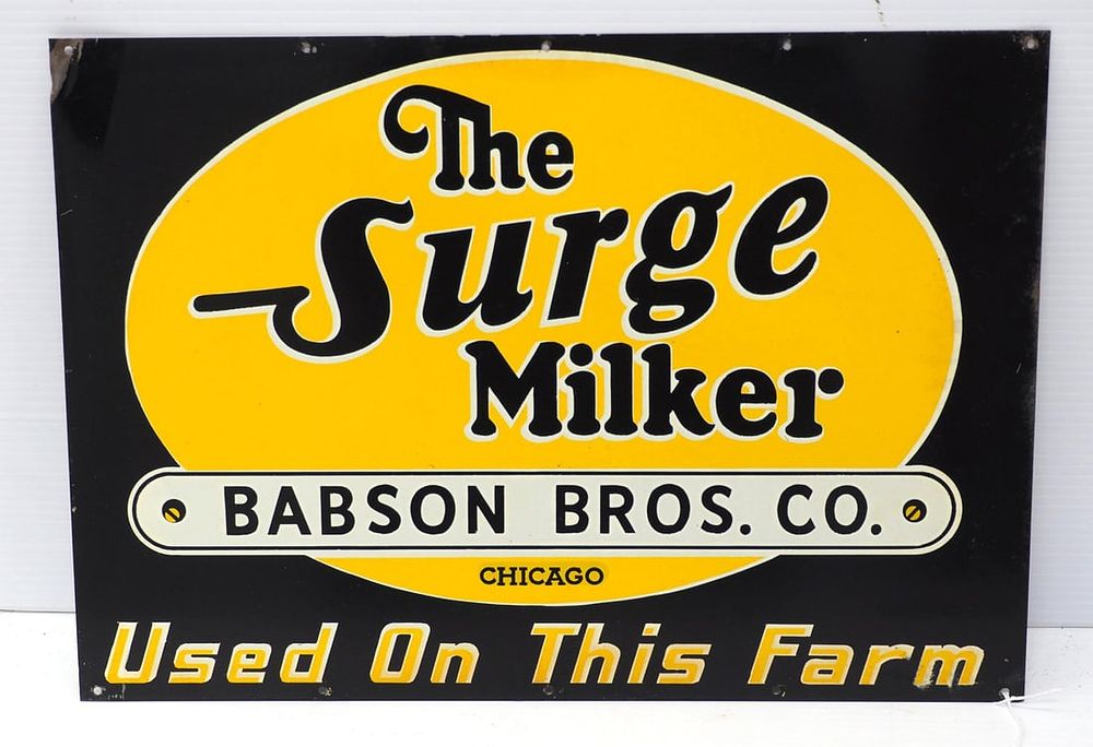 Lot 1380: The Surge Milker sign