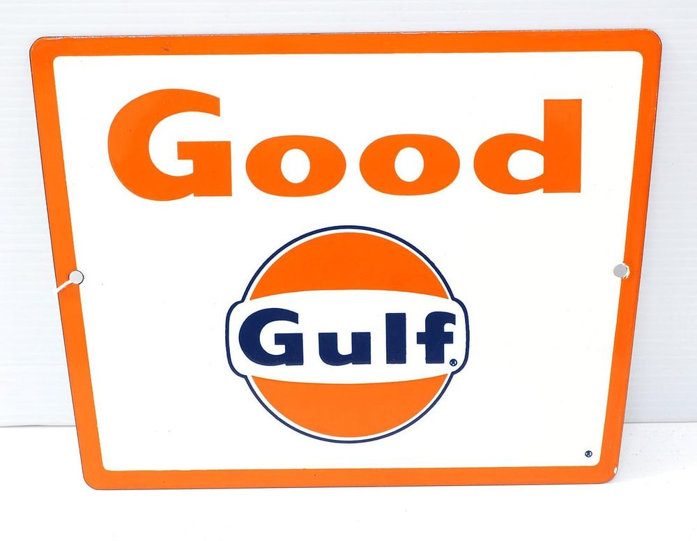 Lot 1390: Good Gulf pump plate