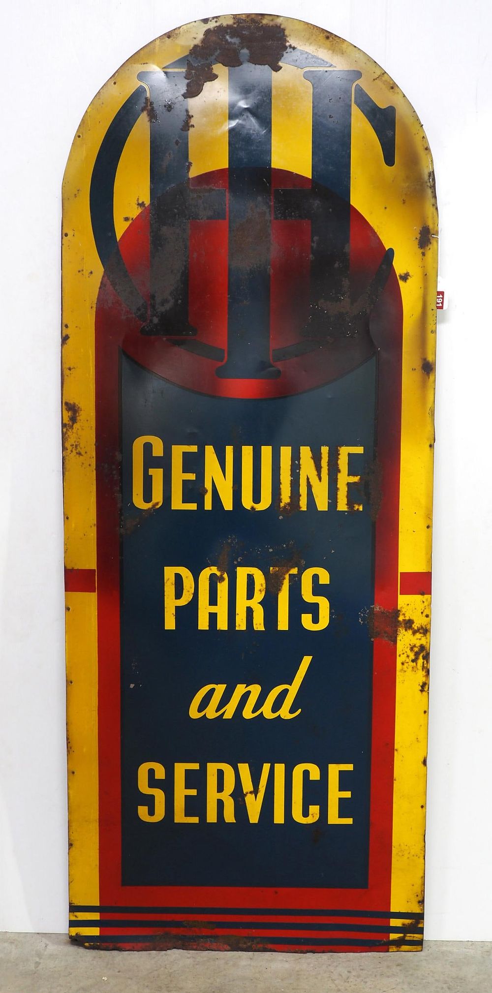 Lot 191: IHC Genuine Parts and Service sign
