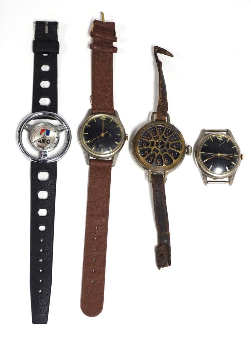 Lot 256: (2) Polarizing advertising wrist watches
