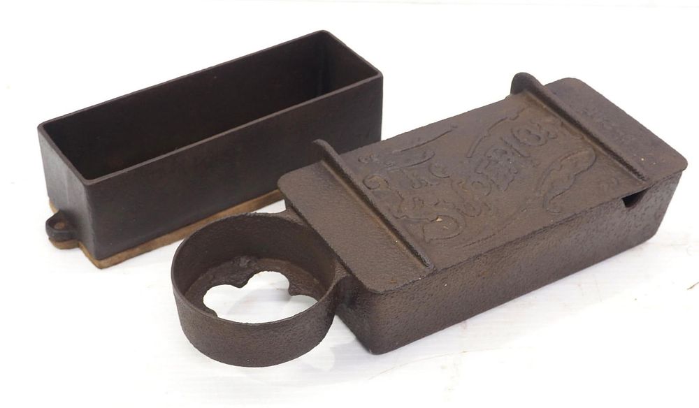 Lot 359: (2) Cast iron tool boxes
