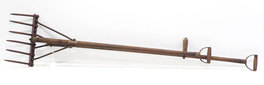 Lot 393: J.M. Jones "Little Giant" Stone Rake