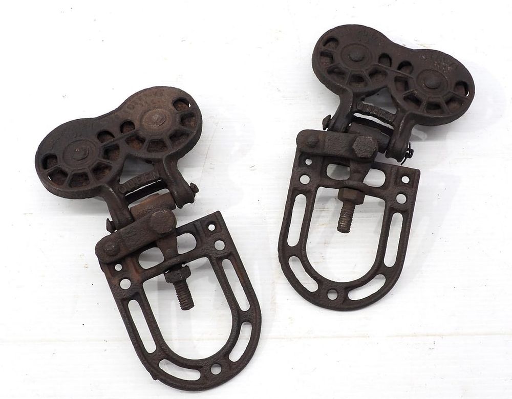 Lot 417: (2) G.E. Porter "Queen" barn door hangers