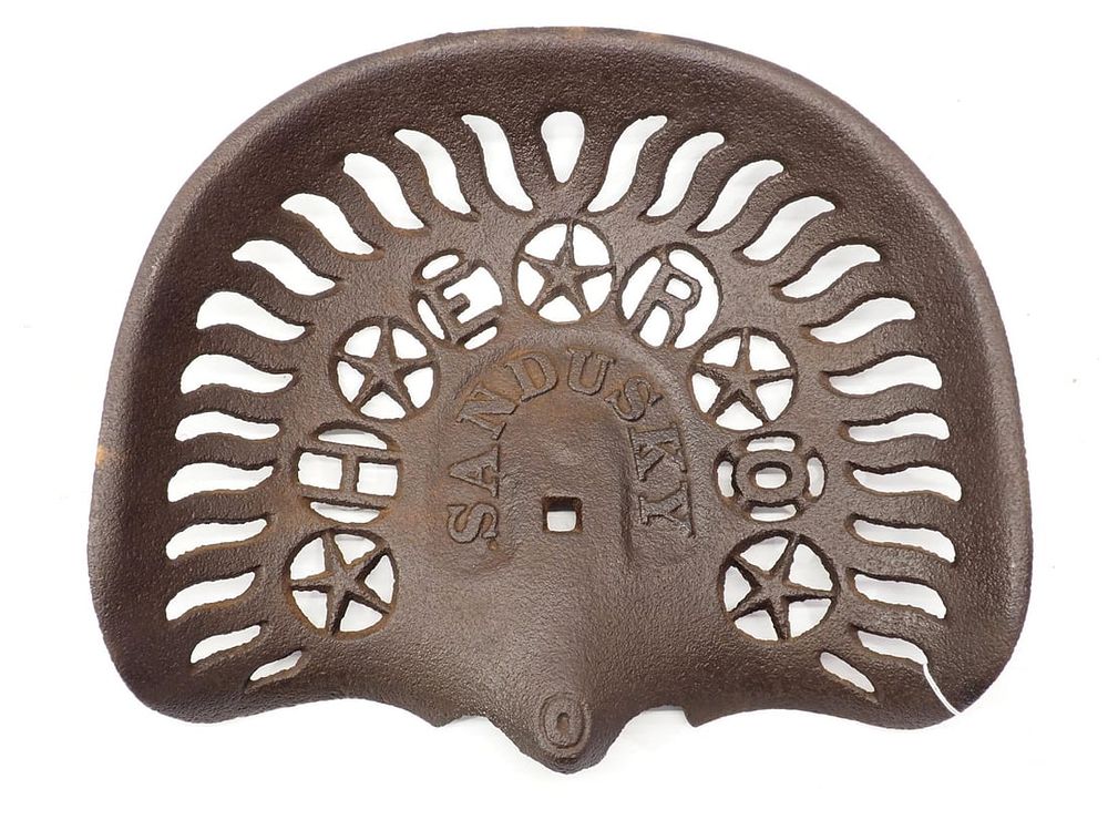 Lot 672: Sandusky Hero cast iron seat
