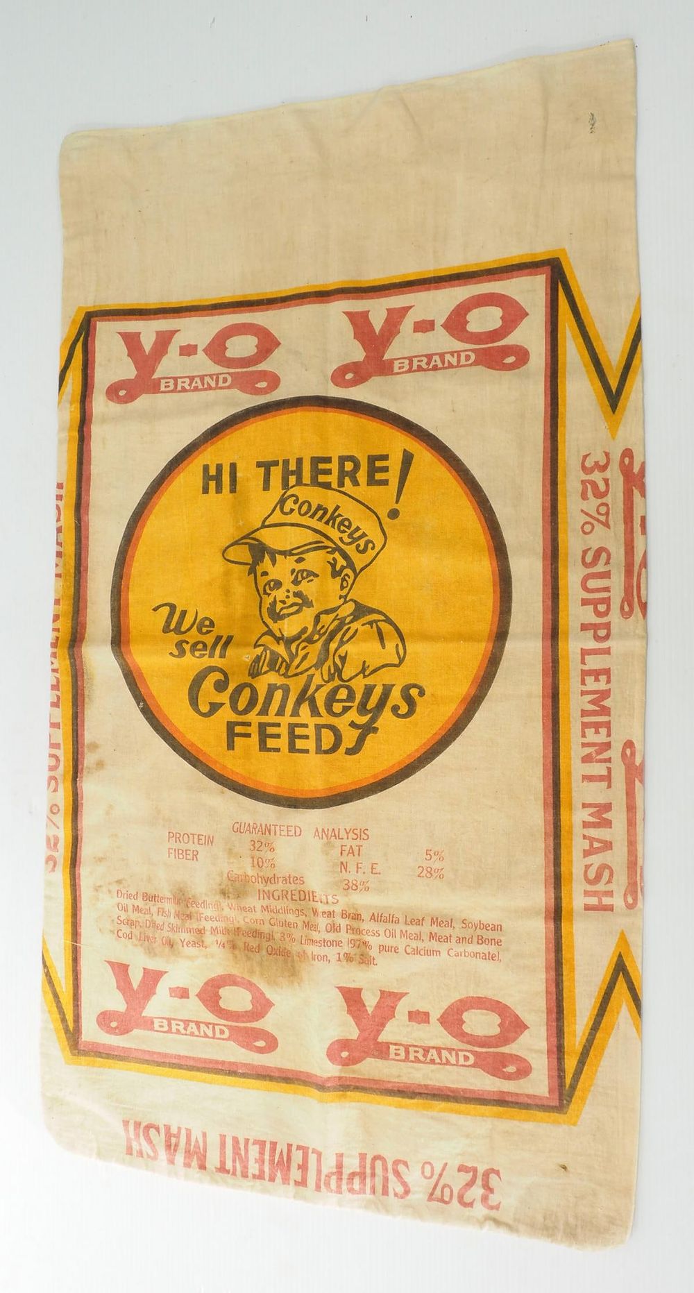 Lot 722: Conkeys Feeds cloth feed bag