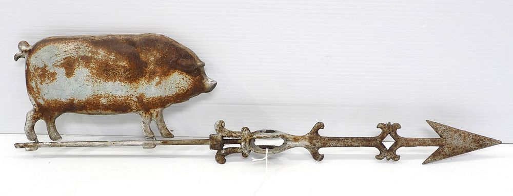 Lot 804: Small pig weathervane
