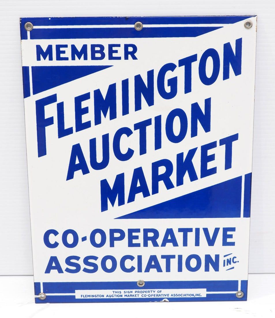 Lot 818: Flemington Auction Market sign