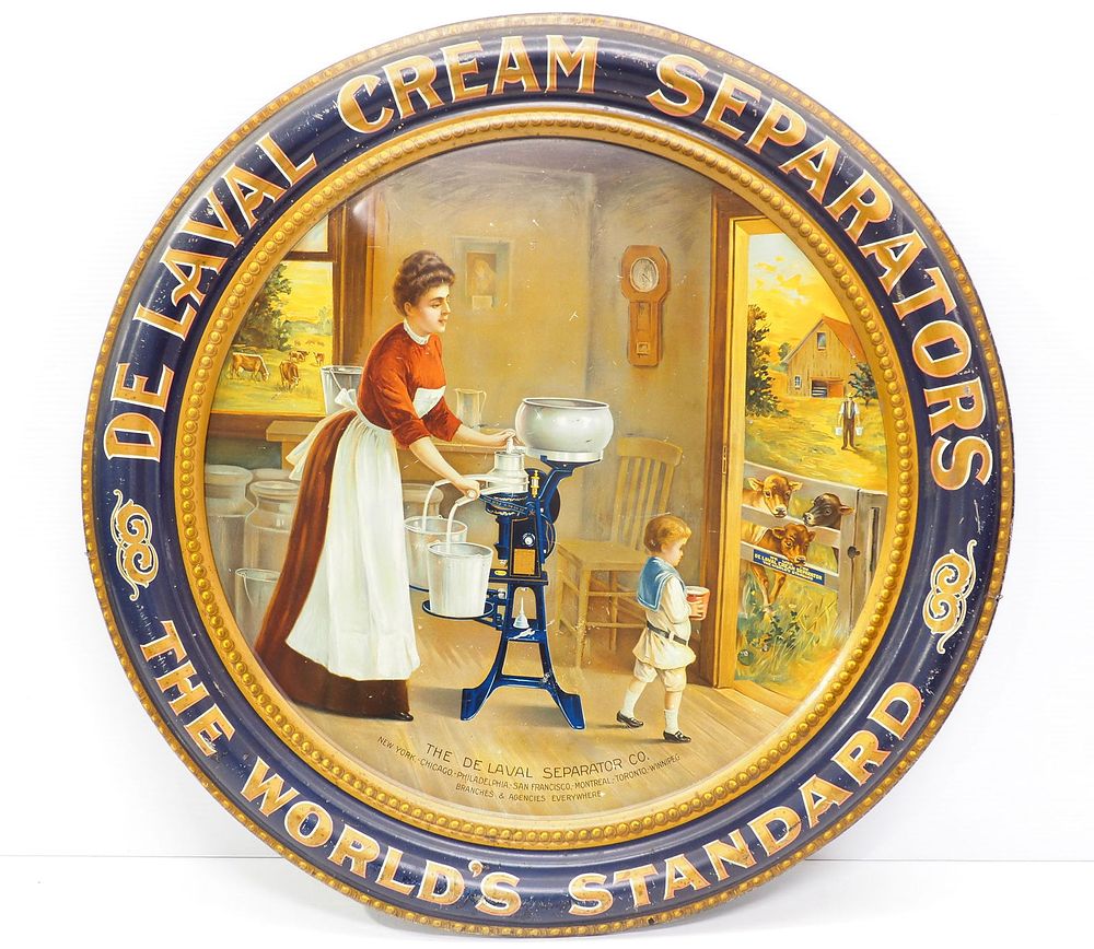 Lot 1103: DeLaval Cream Separators tray