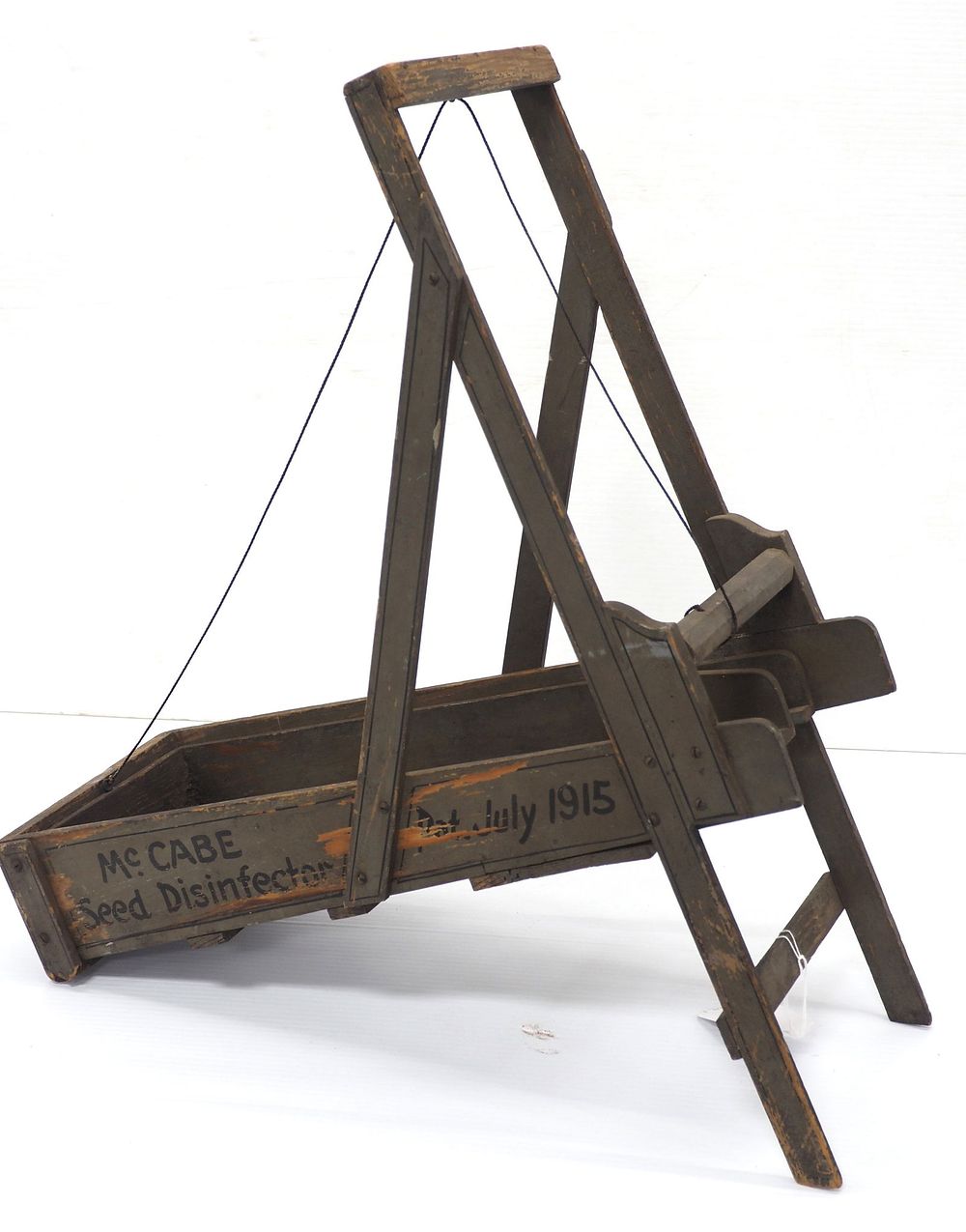 Lot 1137: Wooden McCabe Seed Disinfector