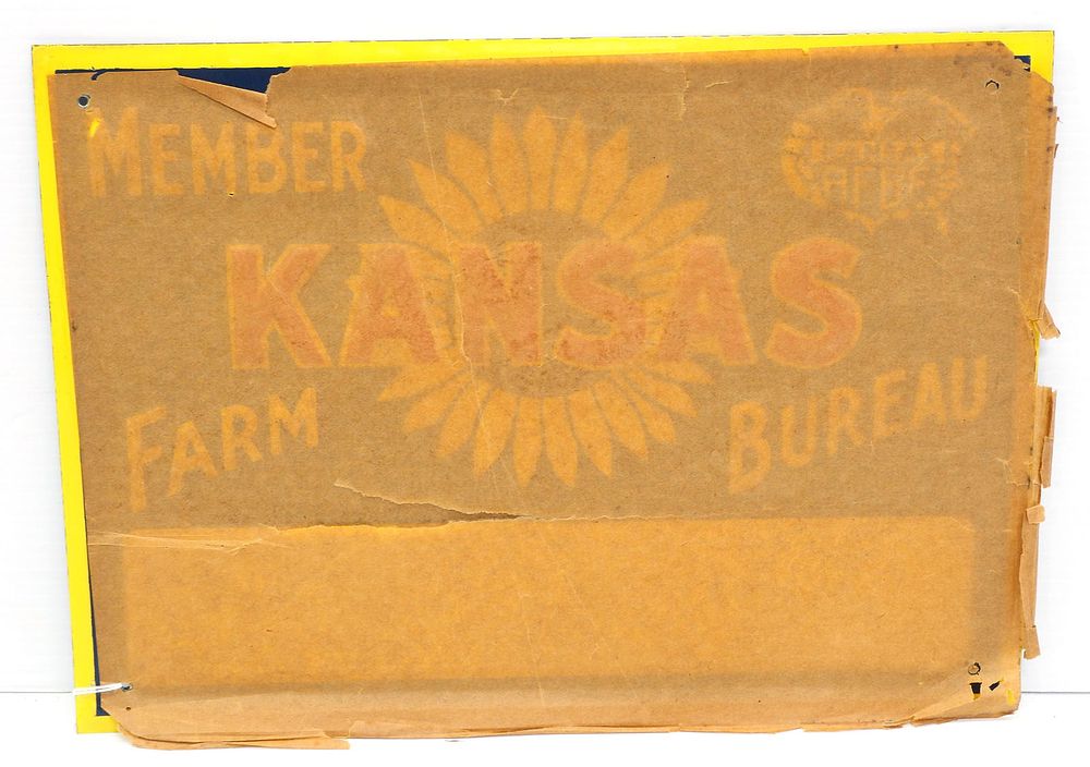 Lot 1197: Kansas Farm Bureau Member sign