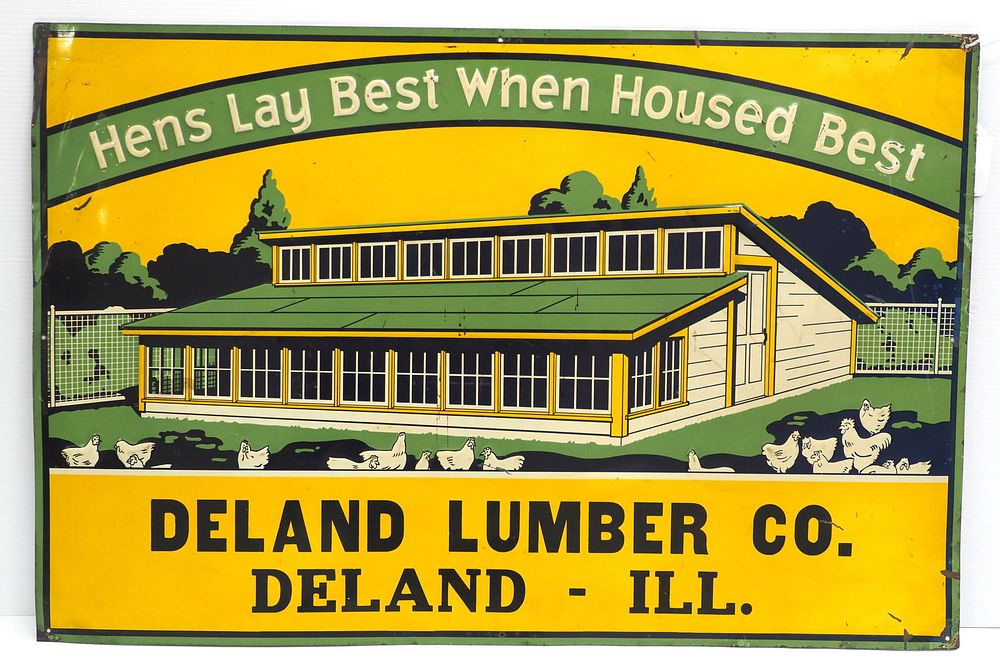 Lot 1203: Deland Lumber Co sign
