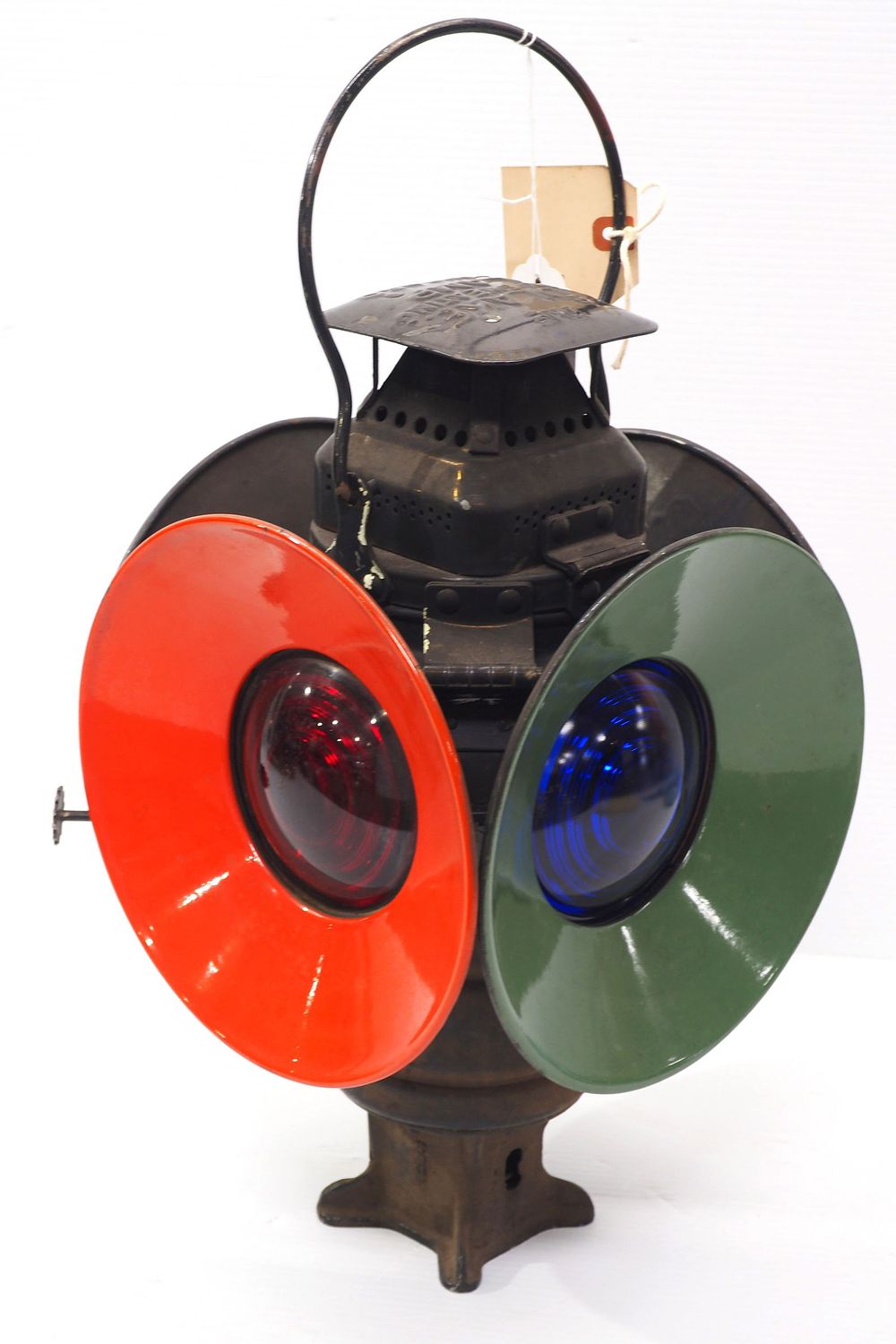Lot 1454: Adlake 4-way railroad switch lantern