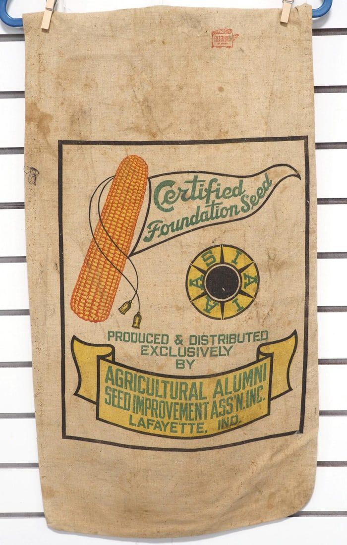 Lot 1600W: Cloth seed corn bag - Certified Foundation seed