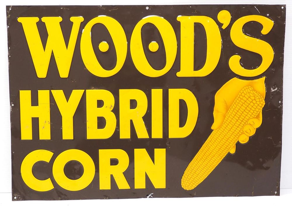 Lot 1649: Woods Hybrid Corn sign