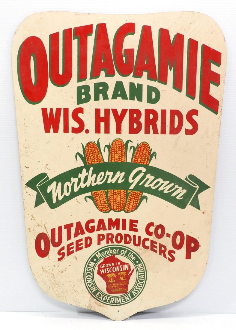 Lot 1693: Outagamie Wisconsin Hybrids sign