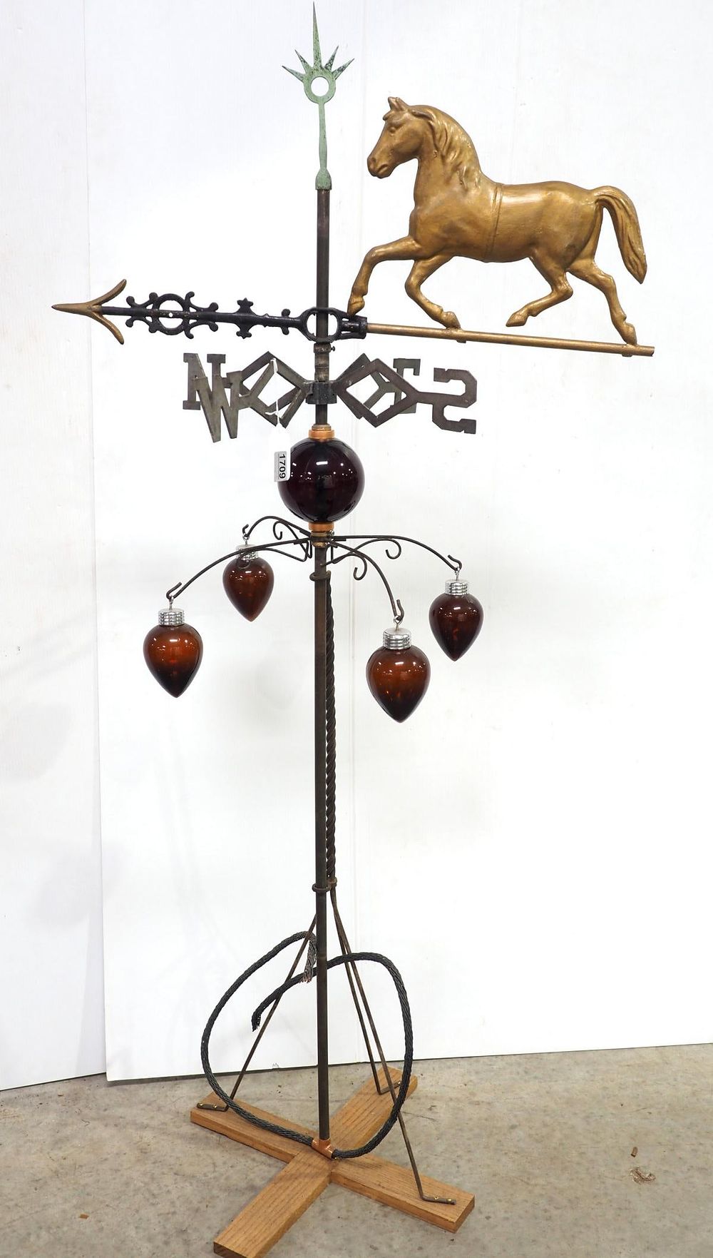 Lot 1709: Circus horse weathervane