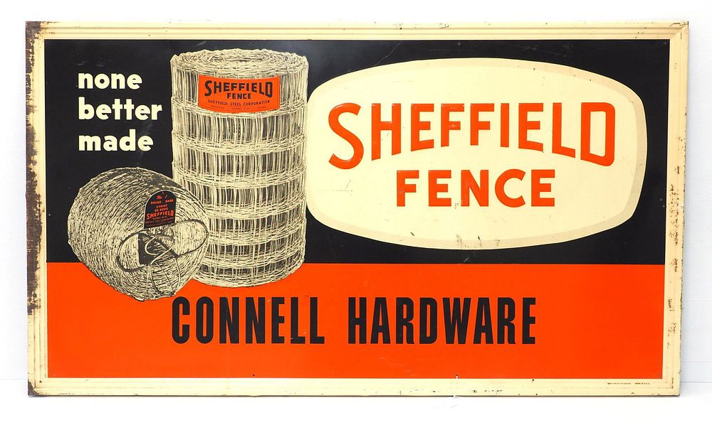 Lot 1718: Sheffield Fence sign