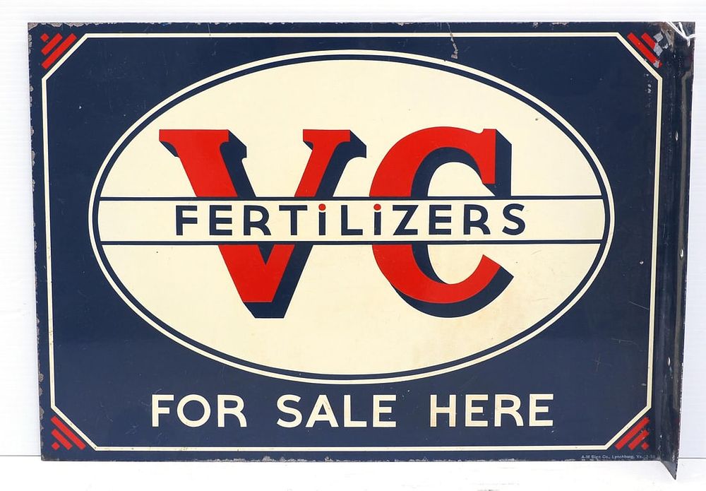 Lot 1795: VC Fertilizers sign