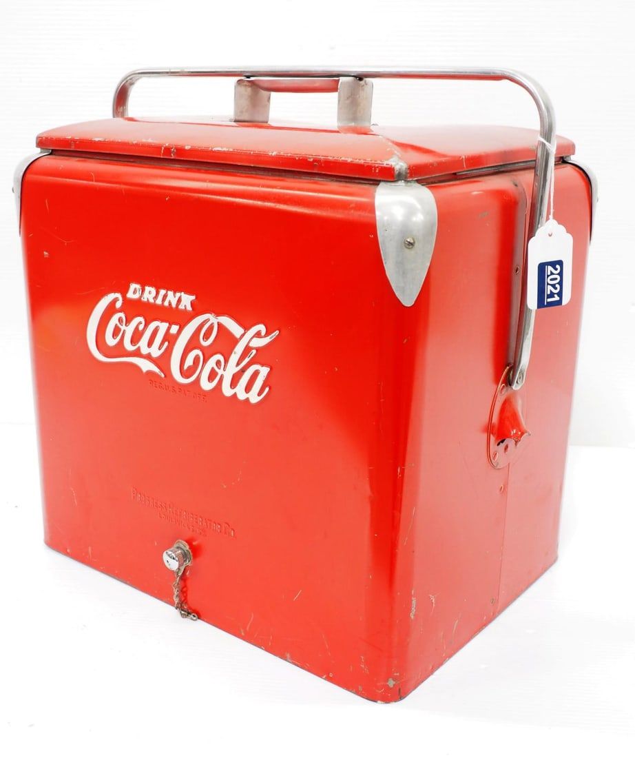 Lot 2021: Progress Refrigation Co. Coca-Cola cooler
