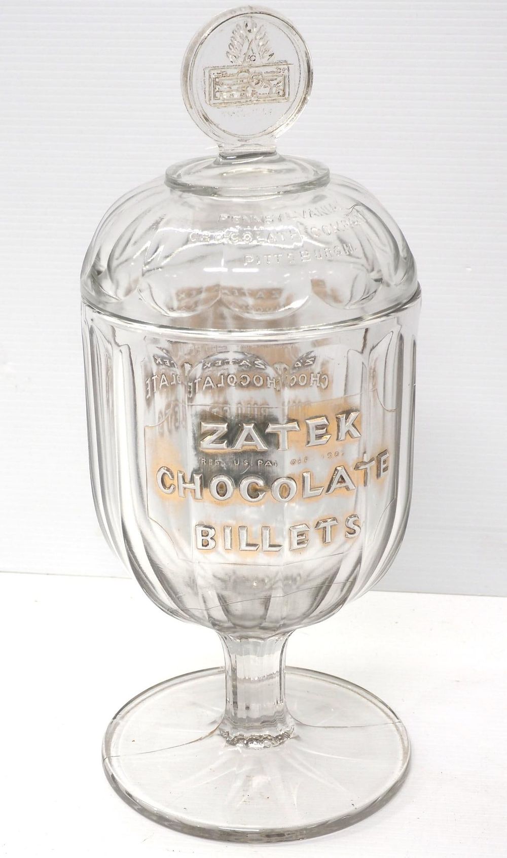 Lot 2076: Zatek Chocolate Billets jar