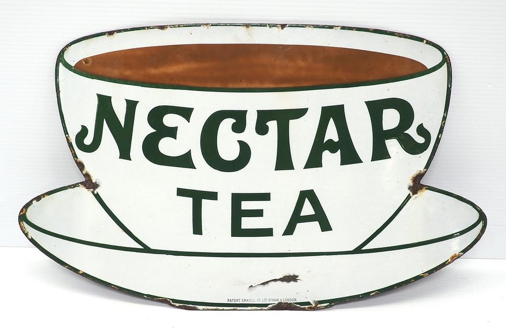 Lot 2086: Nectar Tea sign