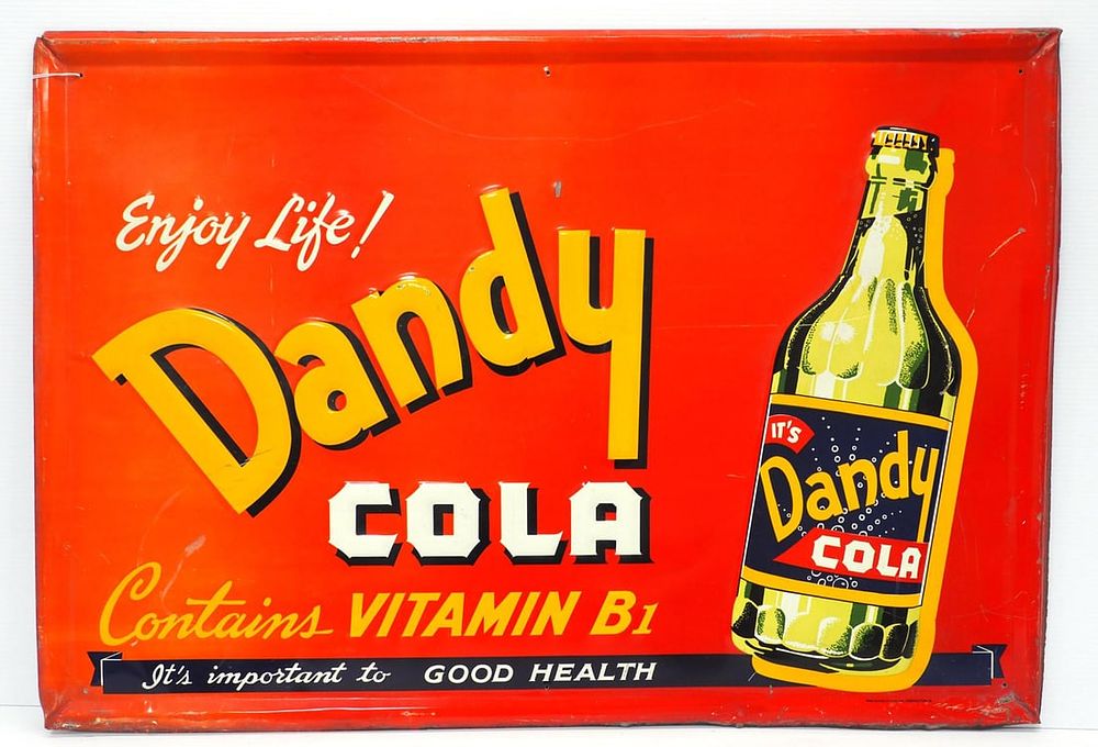 Lot 2120: Dandy Cola sign
