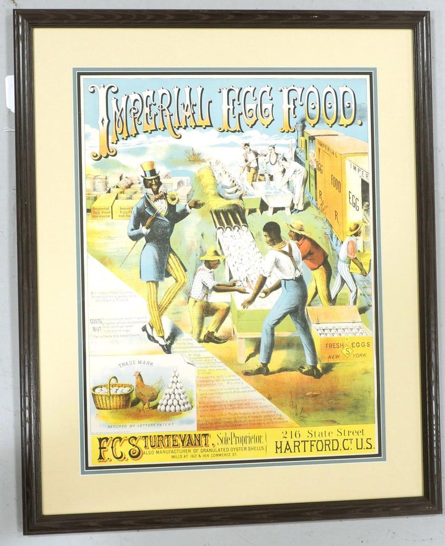 Lot 2152: Imperial Egg Food lithograph