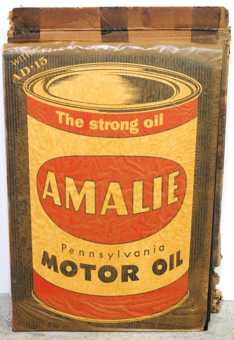 Lot 2203: Amalie Motor Oil curb sign