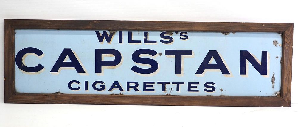 Lot 2248: Wills's Capstan Cigarettes sign