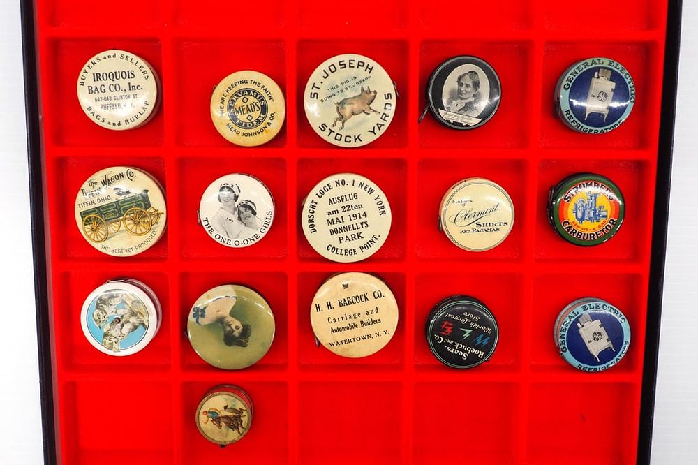 Lot 2291: (16) Cloth measuring tapes