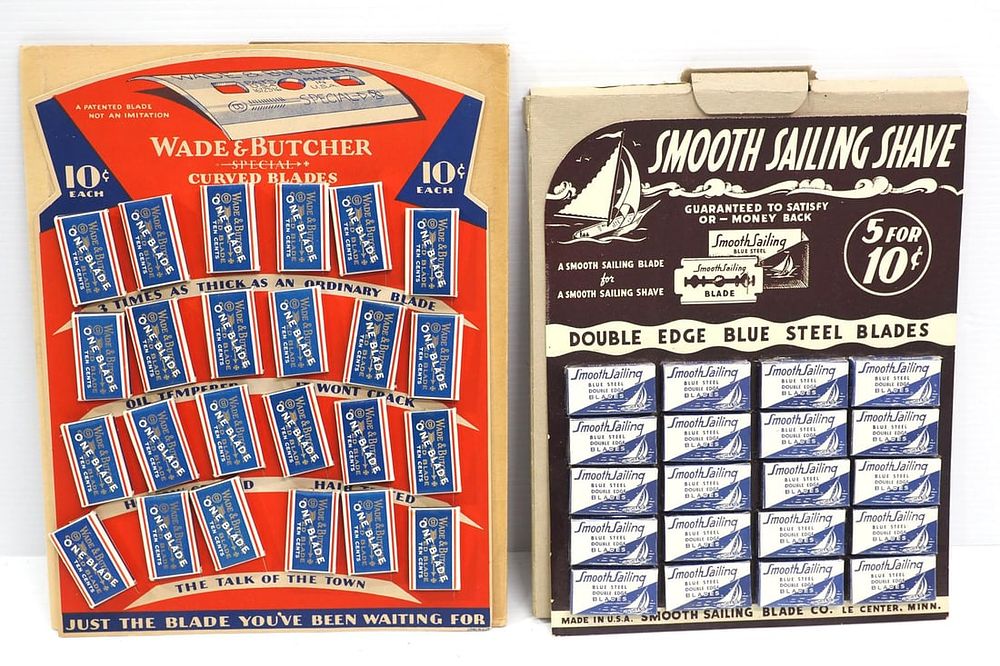 Lot 2306: (2) Razor blade displays