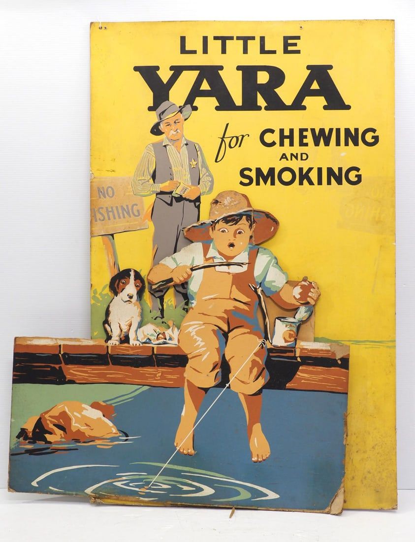 Lot 2312: Little Yara stand-up sign