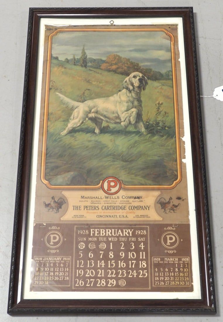 Lot 2384: 1928 Peters Cartridge 10 calendar