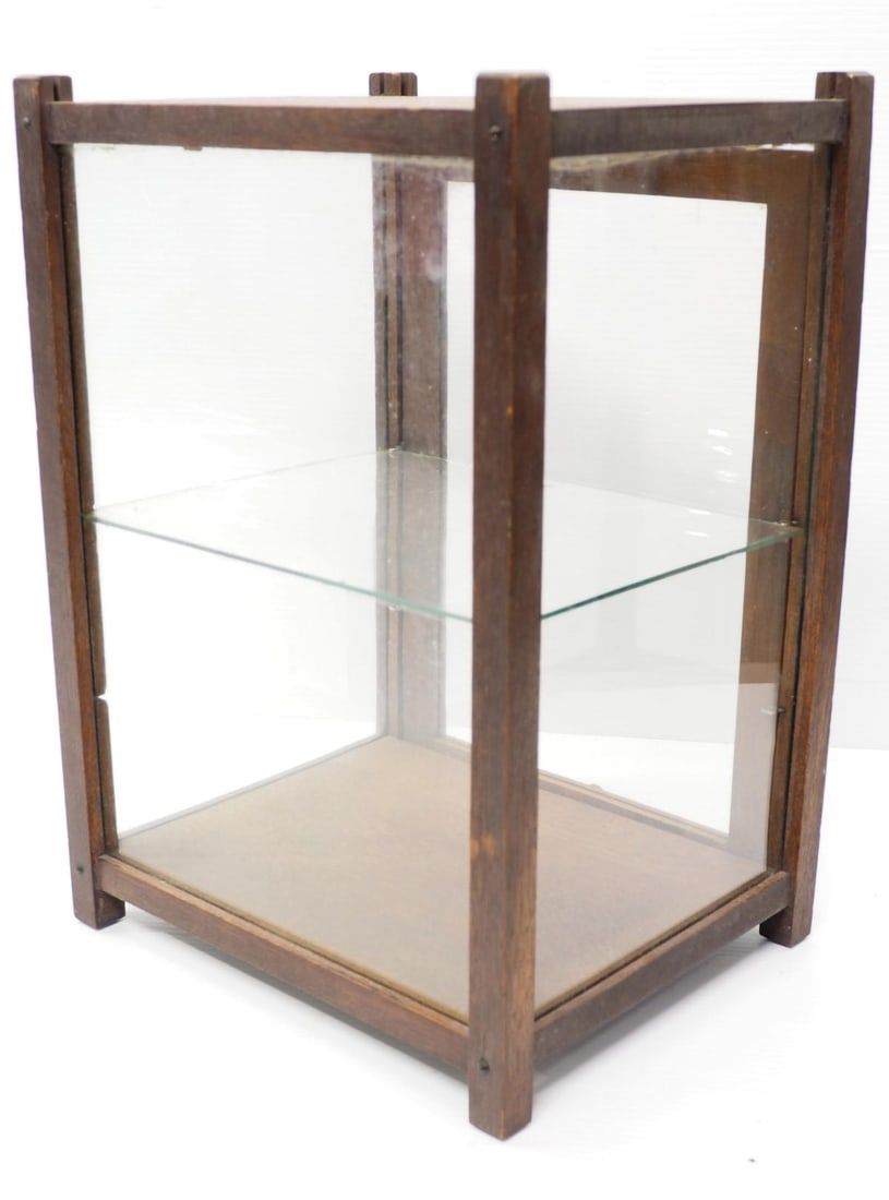 Lot 2400: Wood & glass countertop display case