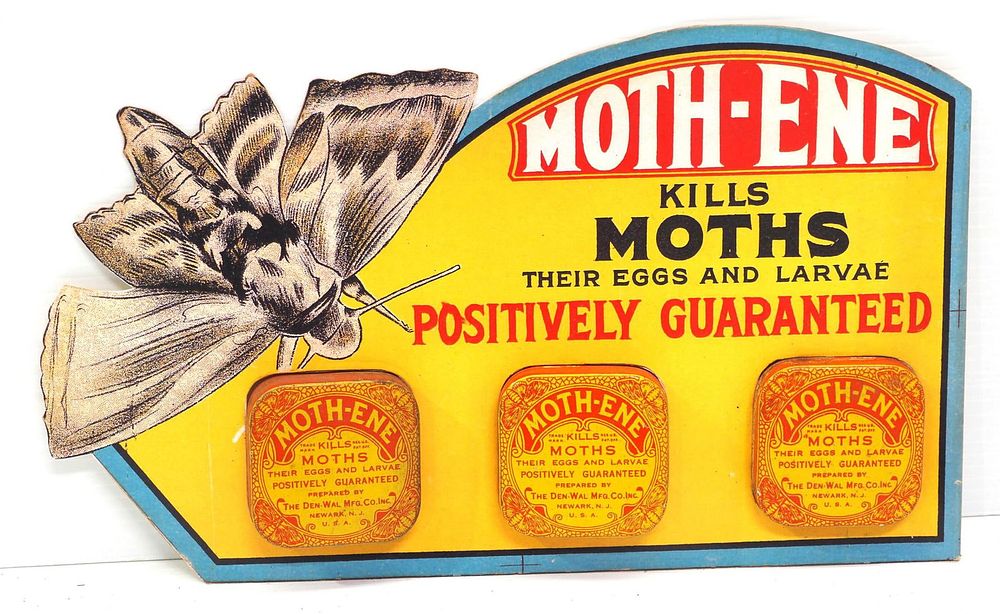Lot 2437: Moth-ene country store die-cut boxboard display