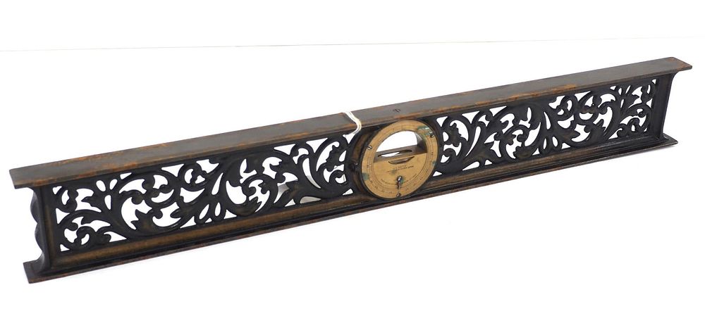 Lot 525: 24"  LL Davis Inclinometer, cast iron high frame