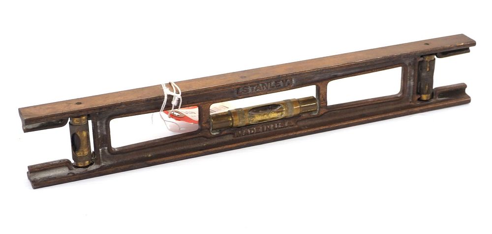 Lot 529: 15" Stanley Level with rare copper finish