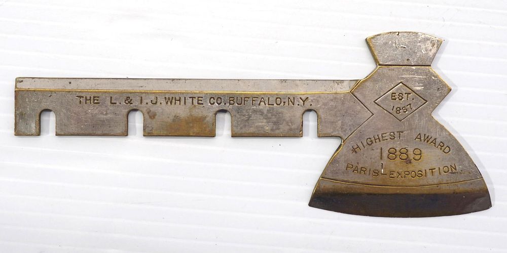 Lot 536: L&I J White miniature broad hatchet