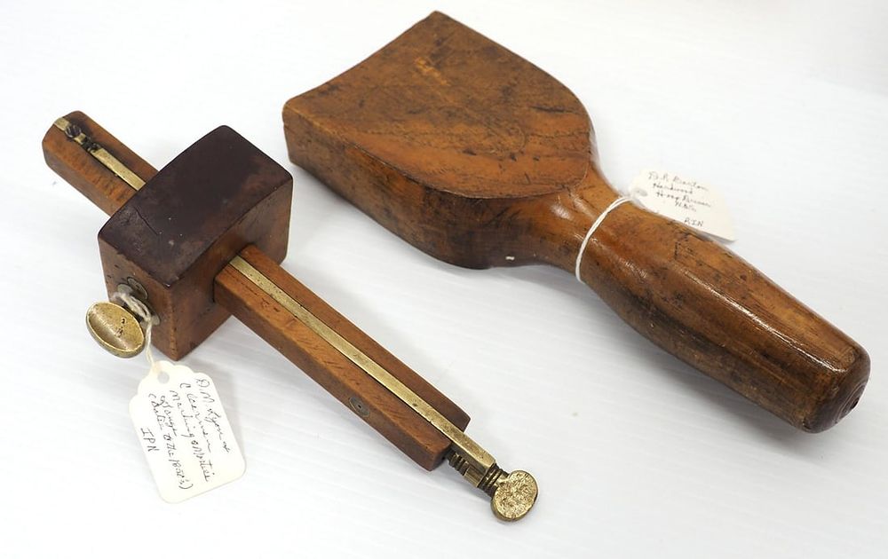 Lot 582: Marking Gauge and Hoop Driver