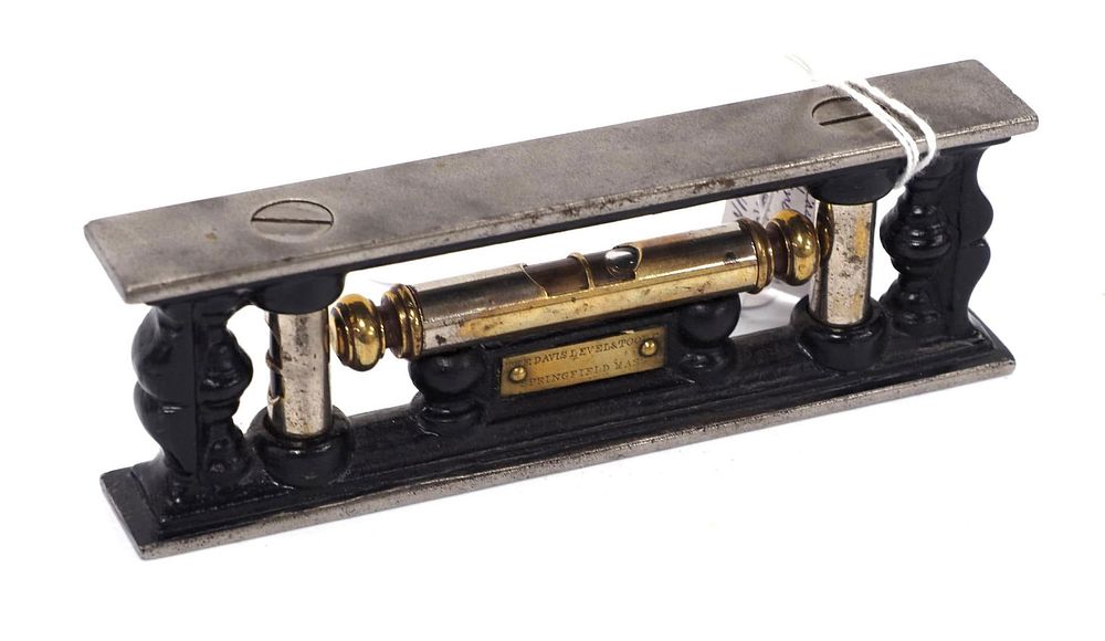 Lot 632: 6" Davis Level & Tool Co. Double Plumb & Level