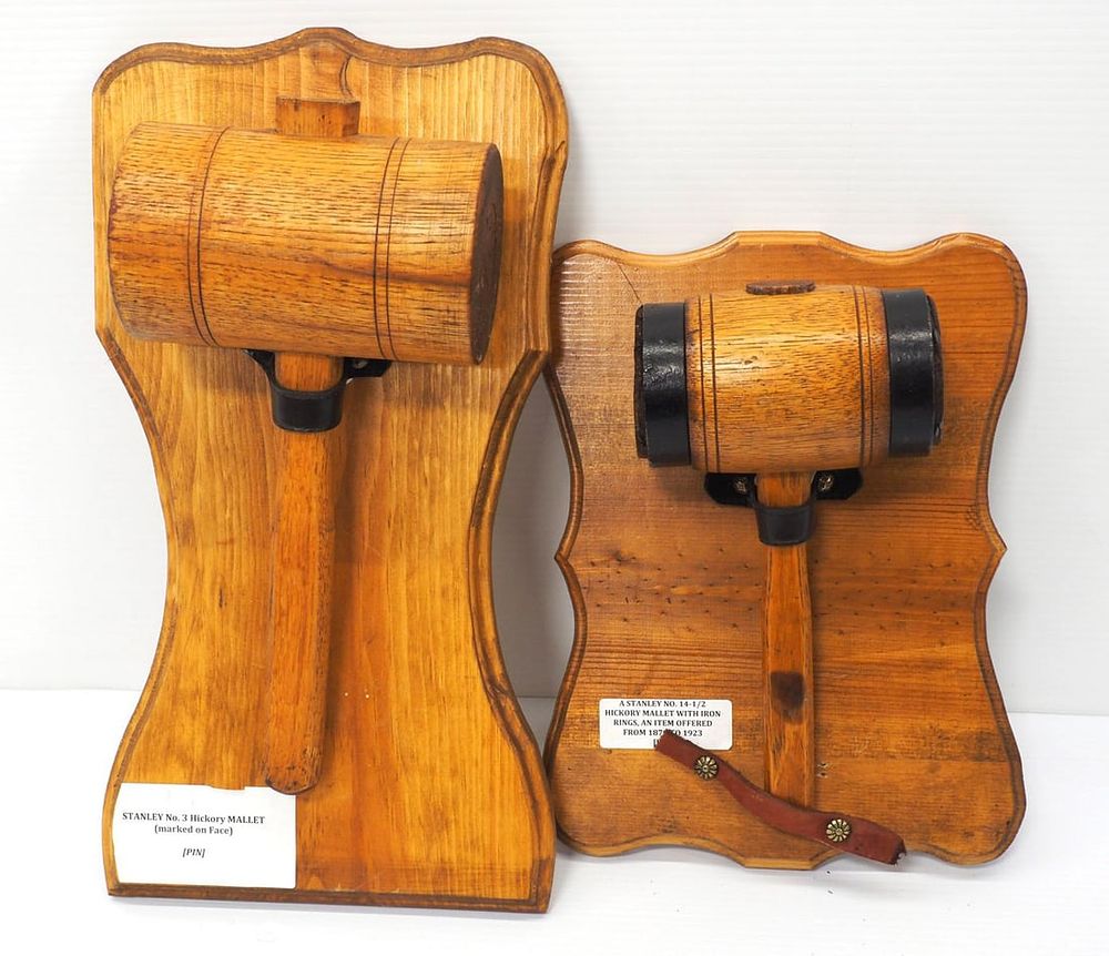 Lot 730: (2) Wooden Stanley Mallets: