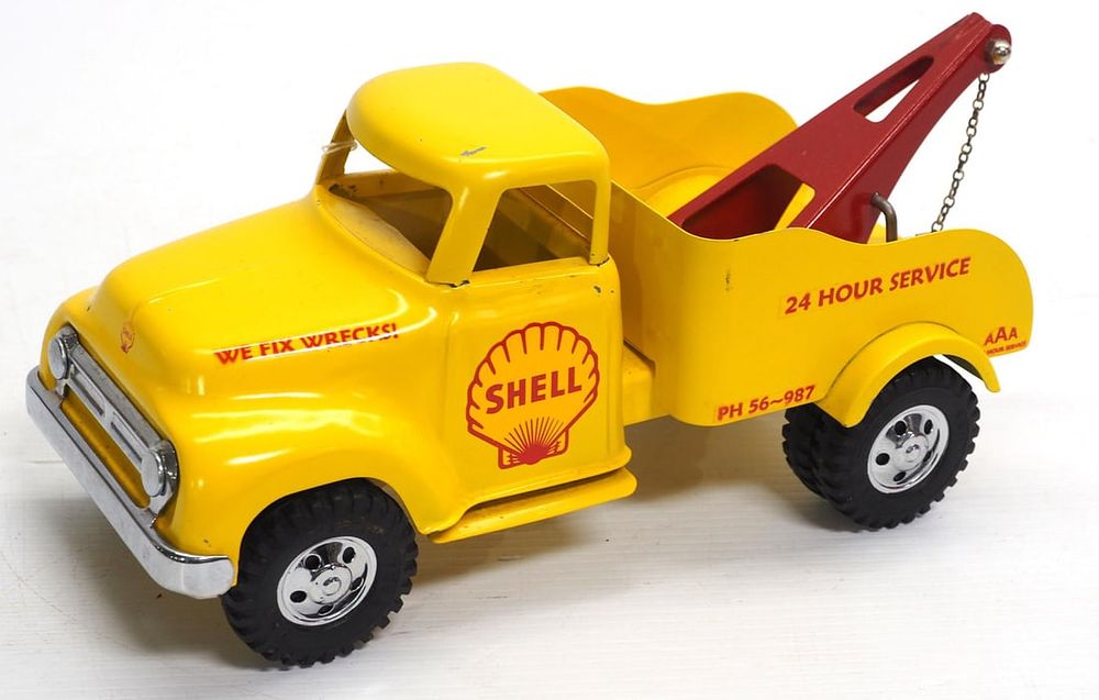 Lot 295: Tonka Wrecker Truck painted to Shell