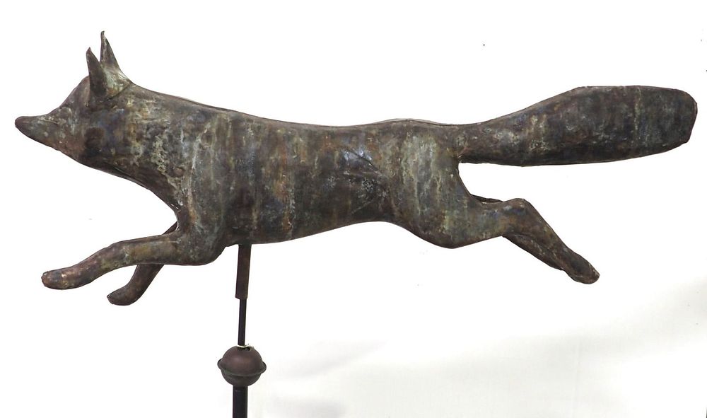 Lot 142: Running fox weathervane