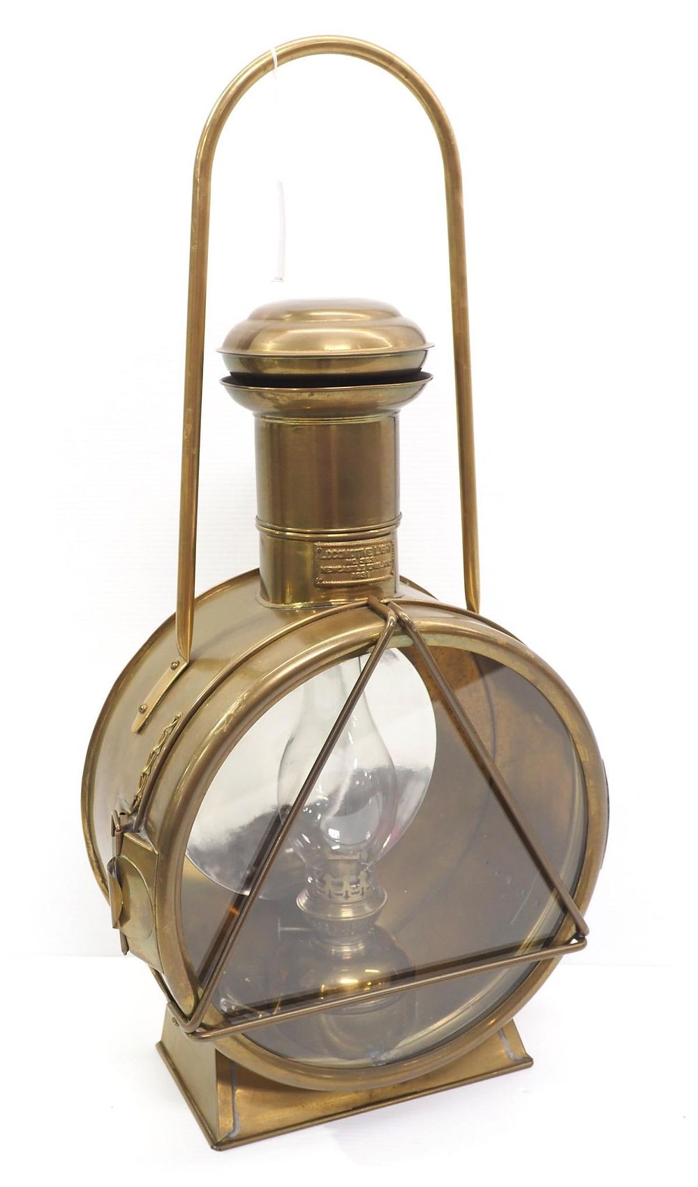 Lot 144: Brass Locomotive Light No.323