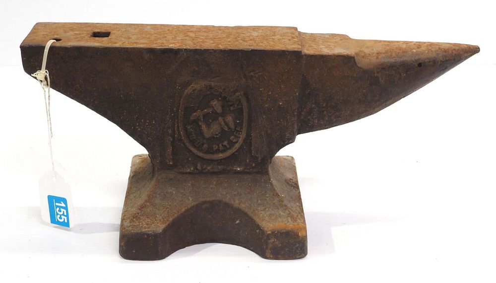 Lot 155: 78 lb. Vulcan anvil with 3/4" hardy hole